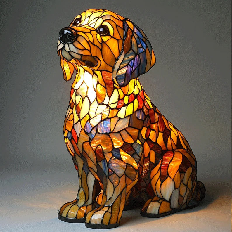 Handmade Dog Lamps