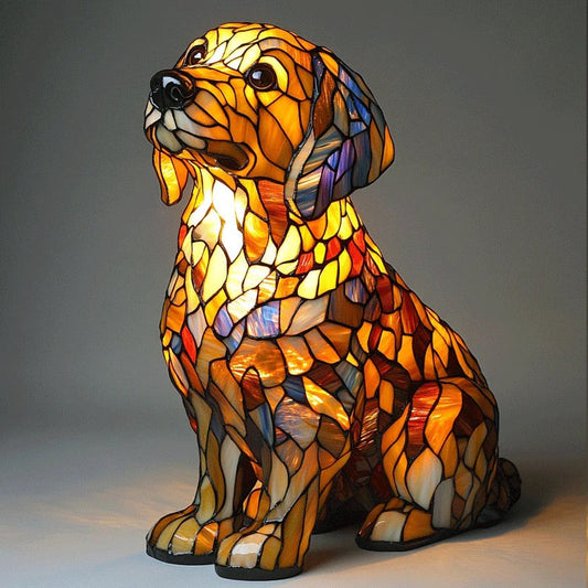 Handmade Dog Lamps