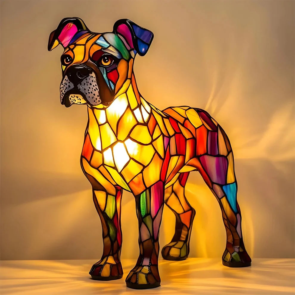 Handmade Dog Lamps